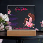 To My Daughter – Best Friend Keepsake Plaque Set