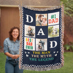 Best Dad Ever – Woven Blanket