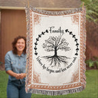 Family Roots – Celtic Tree Woven Blanket