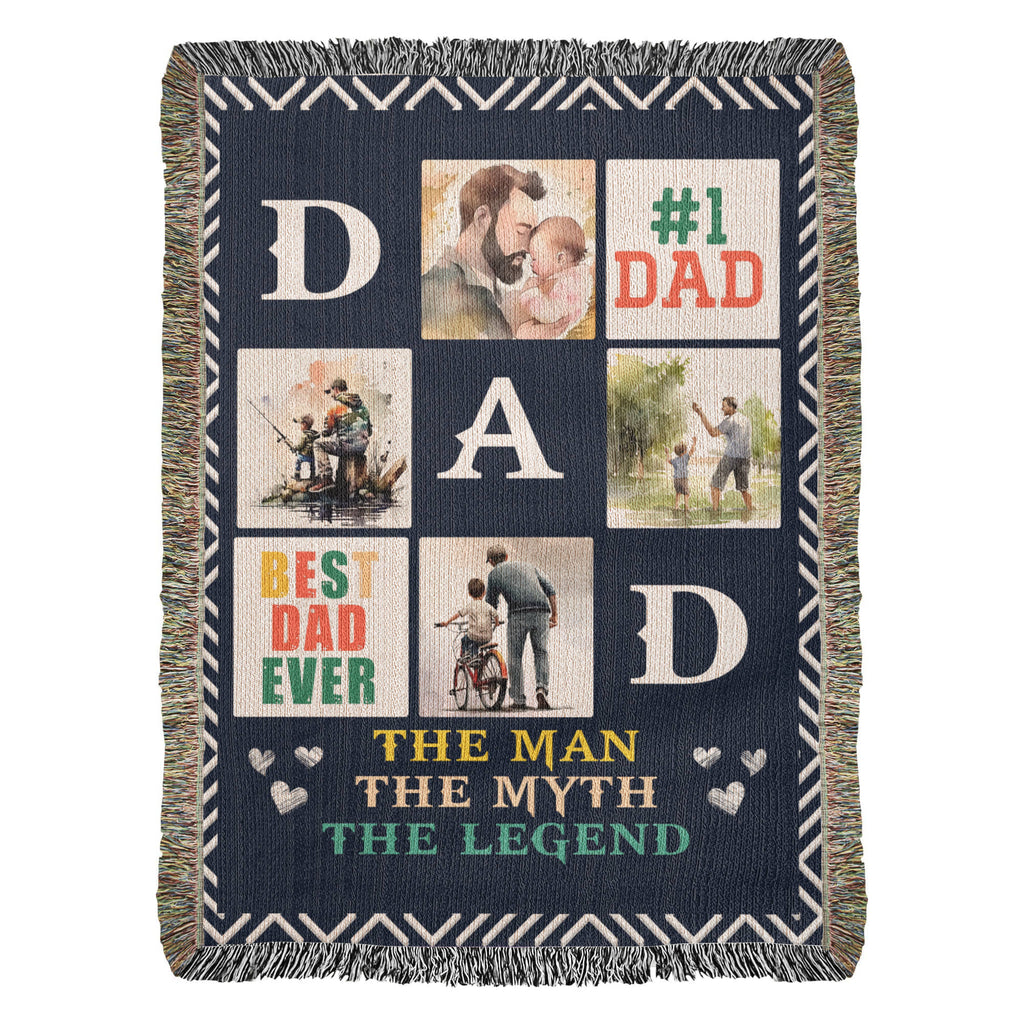 Best Dad Ever – Woven Blanket