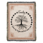 Family Roots – Celtic Tree Woven Blanket