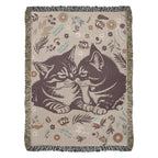 Snuggling Kitties – Woven Blanket
