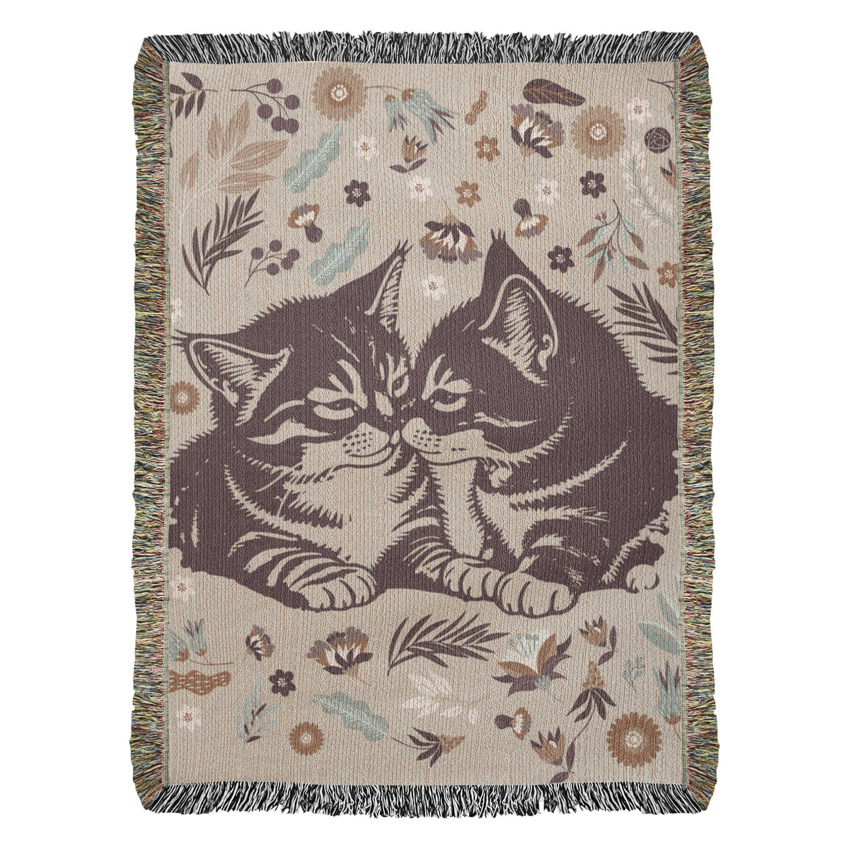 Snuggling Kitties – Woven Blanket