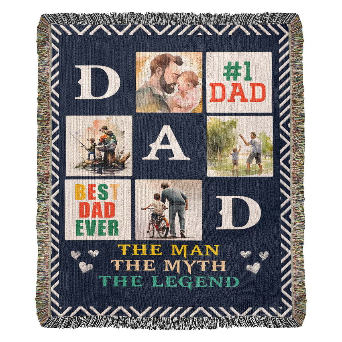 Best Dad Ever – Woven Blanket