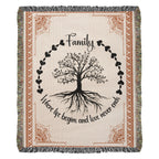 Family Roots – Celtic Tree Woven Blanket