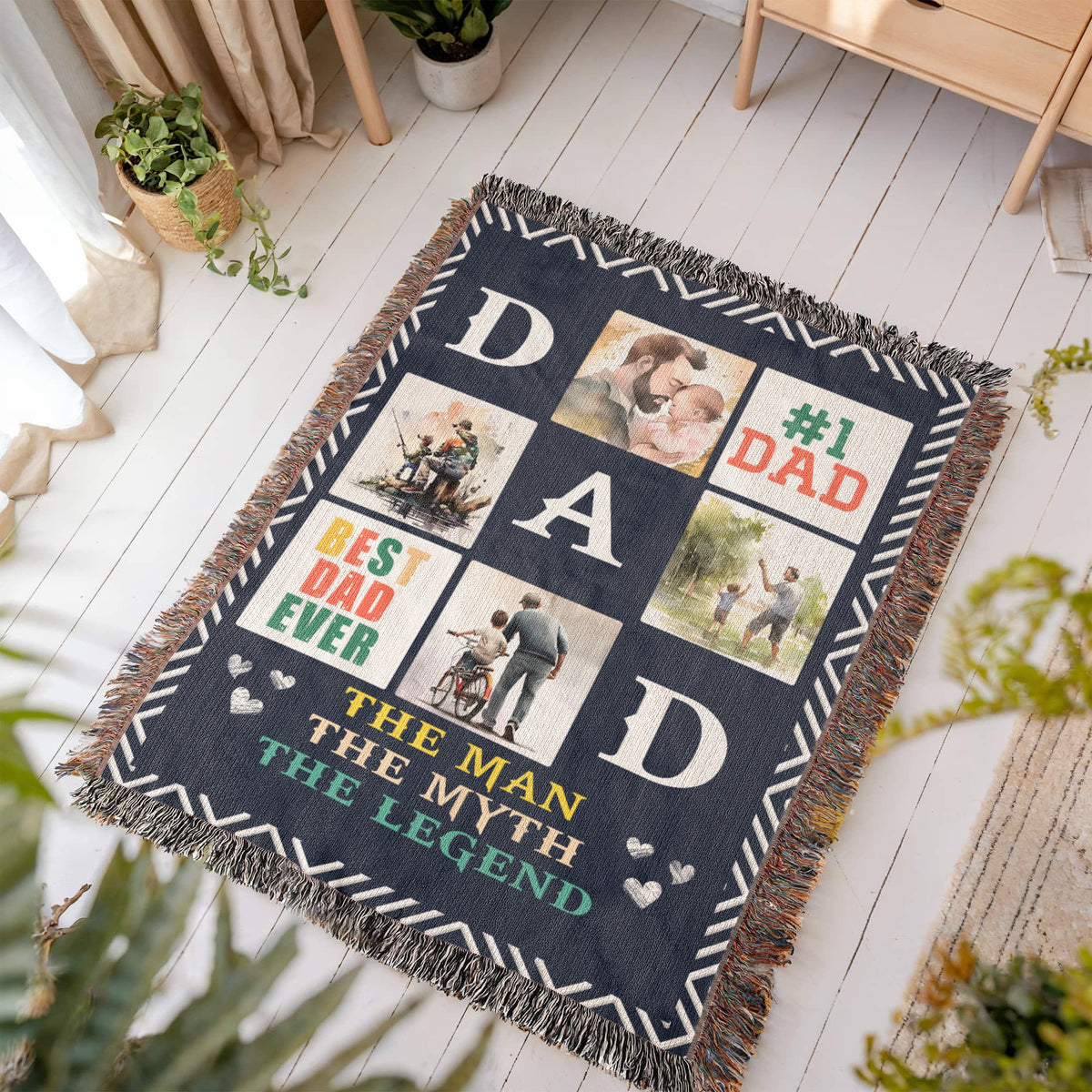 Best Dad Ever – Woven Blanket