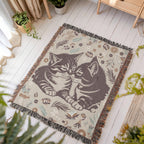 Snuggling Kitties – Woven Blanket