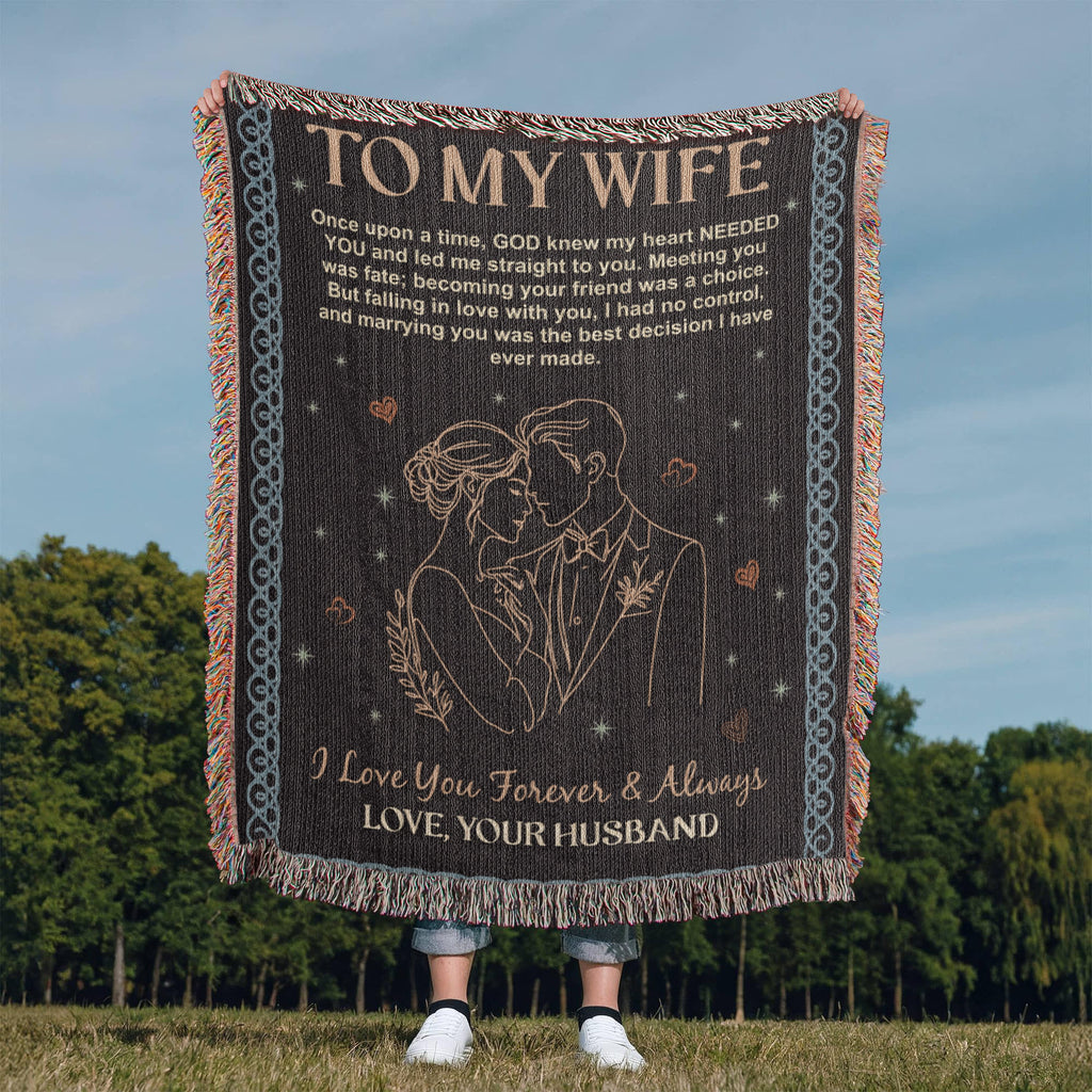 To My Wife – Heirloom Woven Blanket