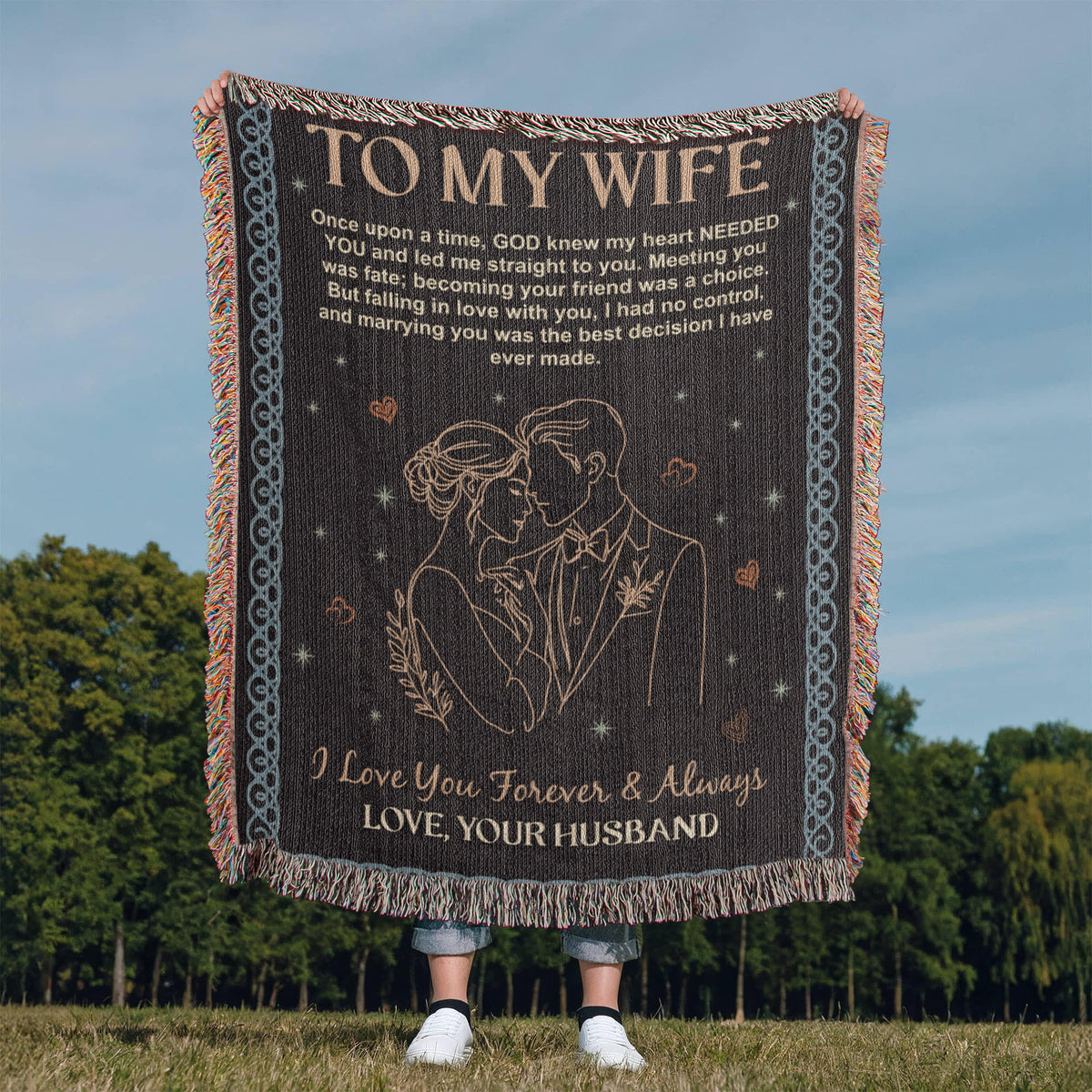 To My Wife – Heirloom Woven Blanket