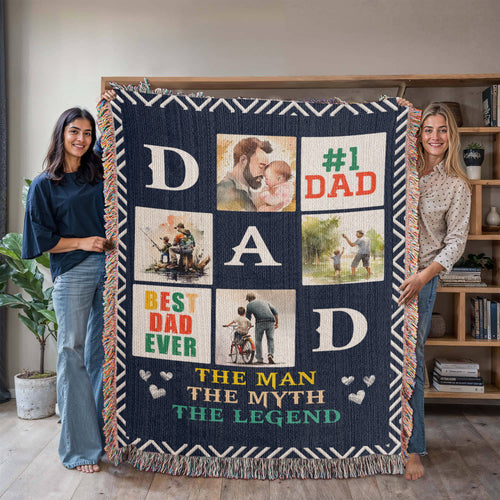 Best Dad Ever – Woven Blanket