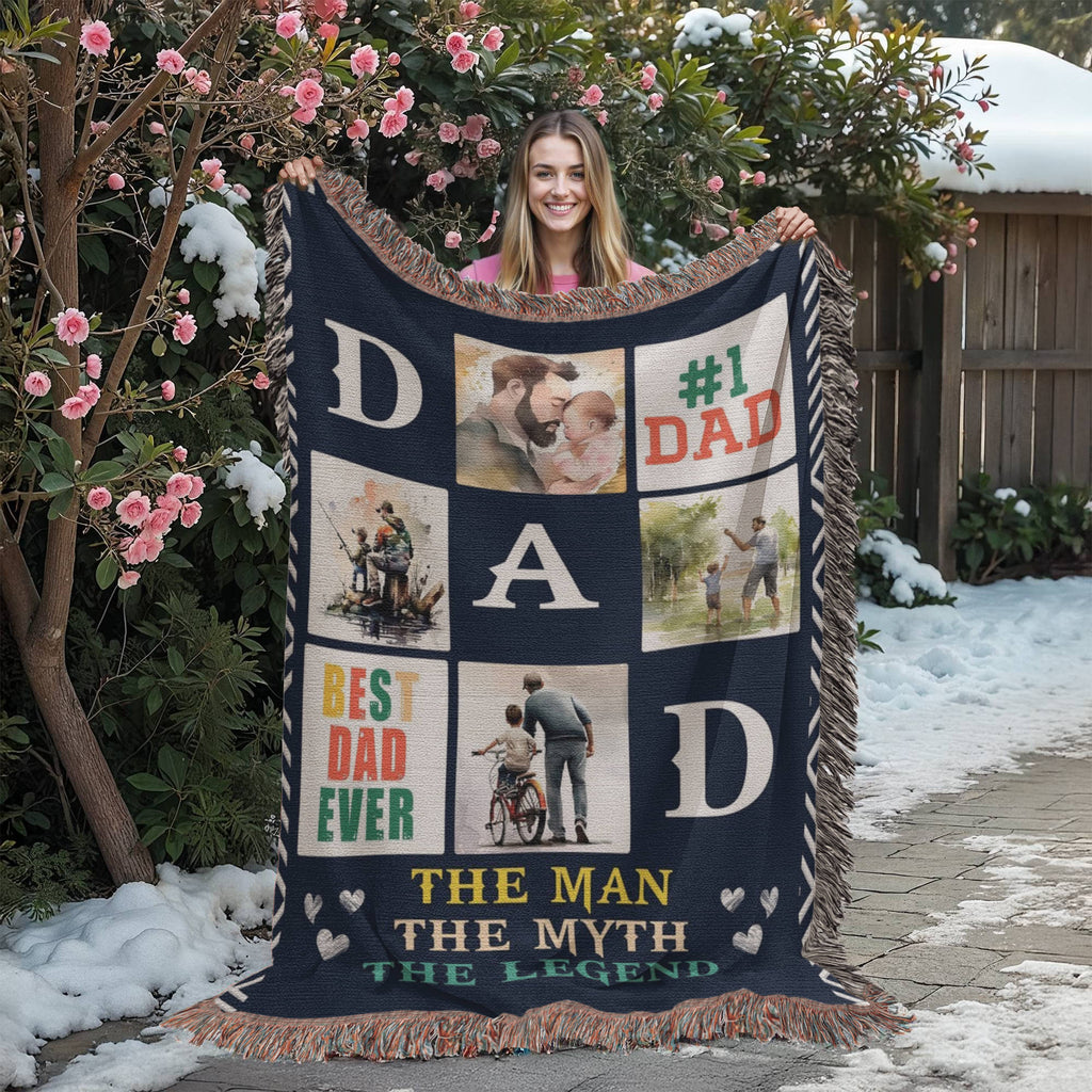 Best Dad Ever – Woven Blanket