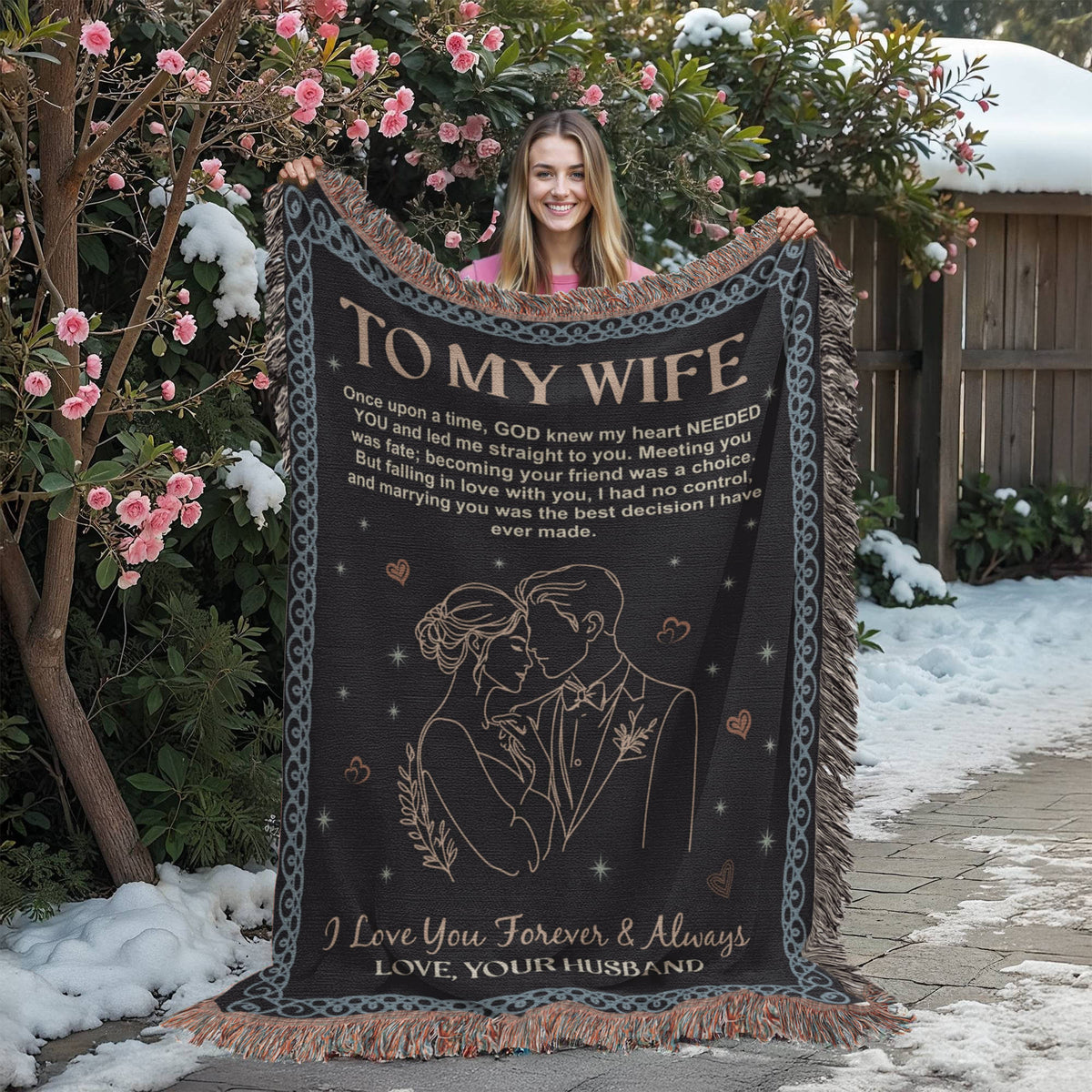 To My Wife – Heirloom Woven Blanket