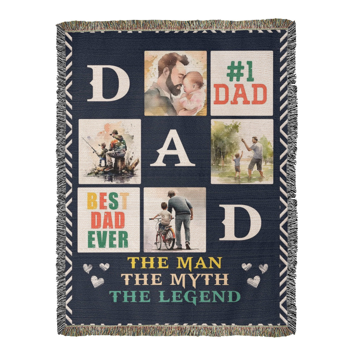 Best Dad Ever – Woven Blanket