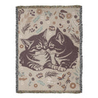 Snuggling Kitties – Woven Blanket