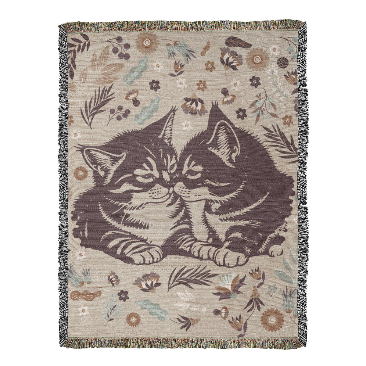 Snuggling Kitties – Woven Blanket