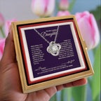 To My Daughter – Love Knot Necklace with Rose Box (Chapters Cross Card)