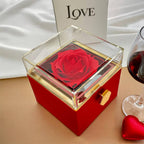 To My Daughter – Love Knot Necklace with Rose Box (Interlocking Card)