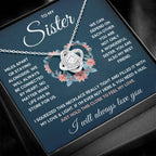 To My Sister – Love Knot Necklace