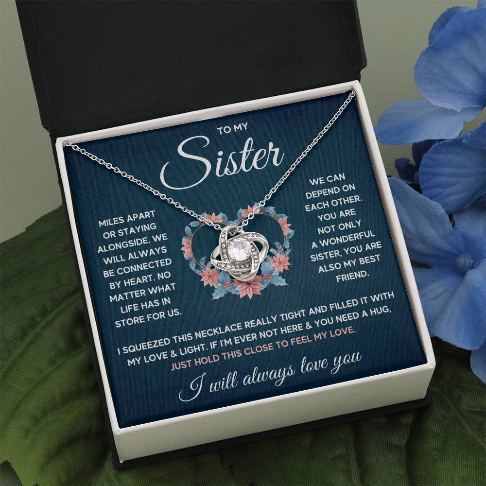 To My Sister – Love Knot Necklace