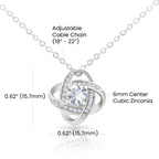 To My Sister – Love Knot Necklace