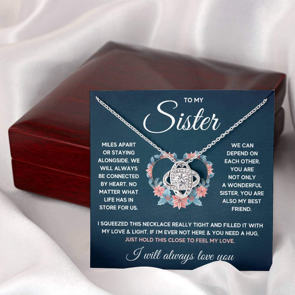 To My Sister – Love Knot Necklace