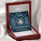 To My Sister – Love Knot Necklace