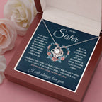 To My Sister – Love Knot Necklace